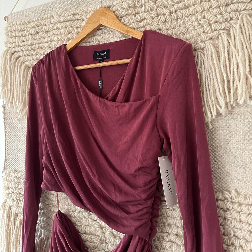 Bardot Rosa Ruched Mini Dress NWT - Picture 2 of 8